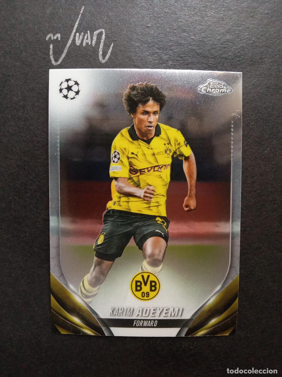 Figurine di Calcio: 73 ADEYEMI BORUSSIA DORTMUND BARCELONA 2026 2027 26 27 ⚽ TOPPS &reg; CHROME UCL UEFA 2023 2024 23 24