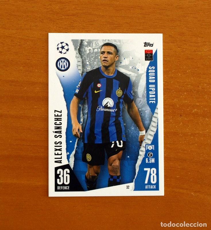 Cromos de f&uacute;tbol: Inter Milan -N&ordm; 32 Alexis S&aacute;nchez -Squad Update-Topps Match Attax Trading Card Game 2023-2024-23-24