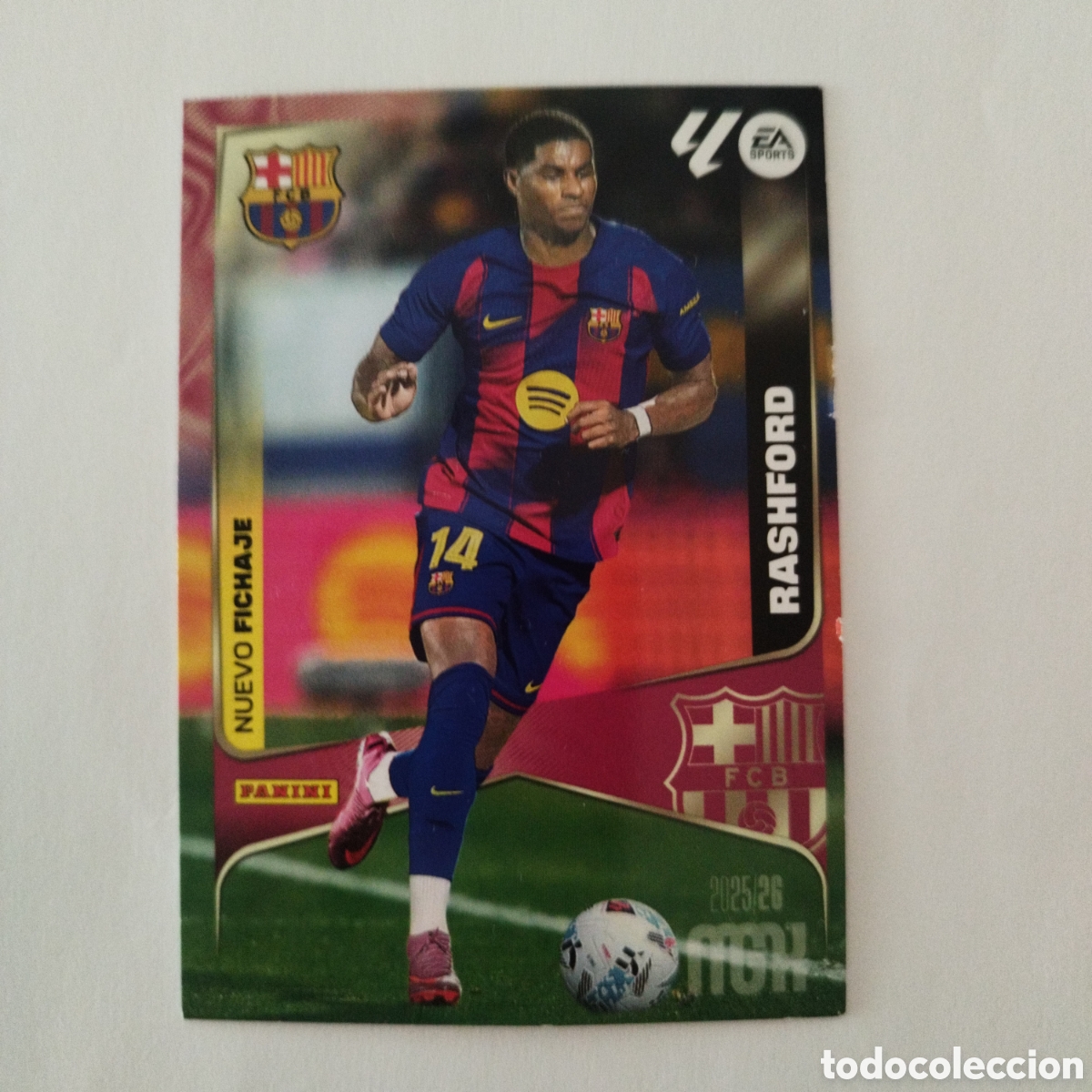 Cromos de f&uacute;tbol: PANINI MGK 25 26 462 RASHFORD , NUEVO FICHAJE FC.BARCELONA