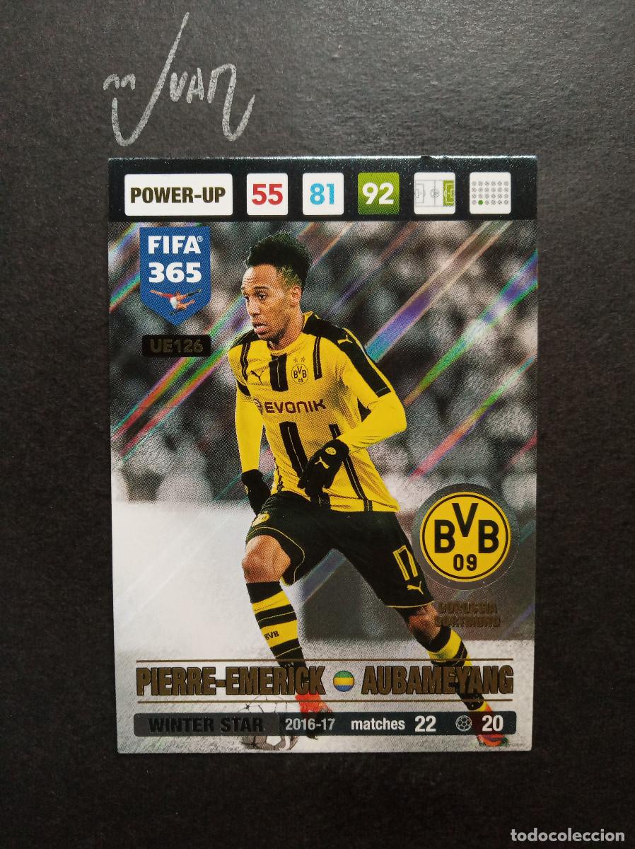 Football Stickers: UE 126 AUBAMEYANG BORUSSIA DORTMUND DEPORTIVO 2026 27 ⚽ PANINI &reg; FIFA 365 ADRENALYN 2016 2017 16 17