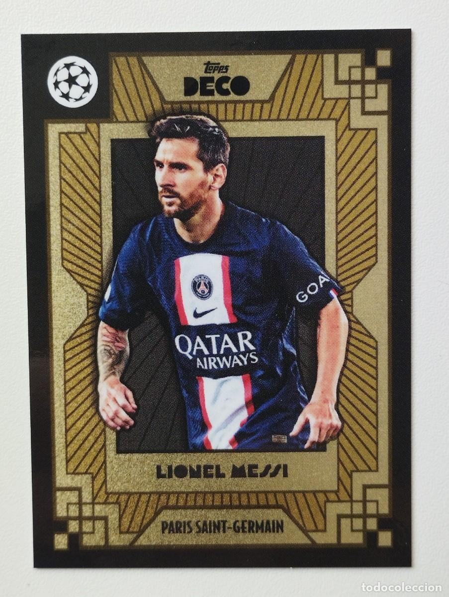 Cromos de f&uacute;tbol: CROMO CARD TOPPS DECO 2022 LIONEL MESSI PSG PARIS SAINT GERMAIN