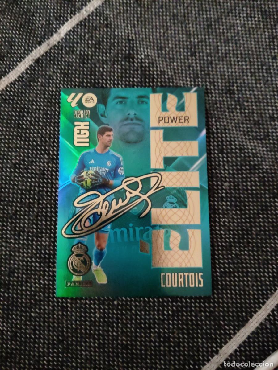 Cromos de f&uacute;tbol: 4P courtois elite power real Madrid megacracks 2026-27
