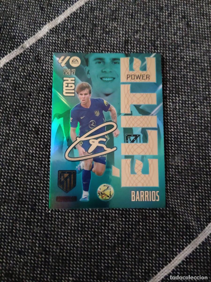 Cromos de f&uacute;tbol: 1P barrios elite power atl&eacute;tico de Madrid megacracks 2026-27