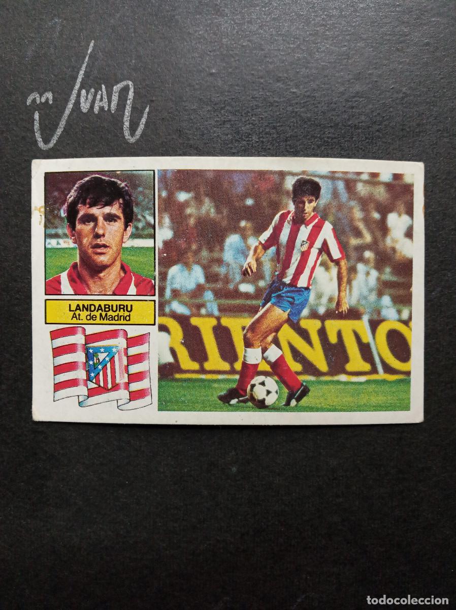 Cromos de f&uacute;tbol: FICHAJE 3 VERSION DIFICIL LANDABURU ATLETICO MADRID ⚽ EDICIONES ESTE&reg; LIGA 1982 1983 82 83 DESPEGADO
