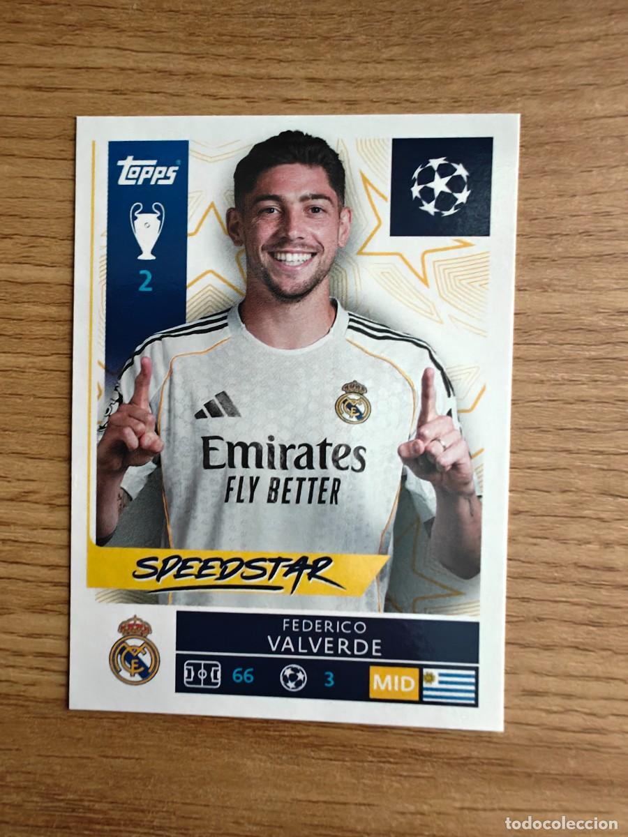 Cromos de f&uacute;tbol: Federico Valverde 391 Topps UEFA Champions League Sticker 25 26 Real Madrid CF 2025 2026