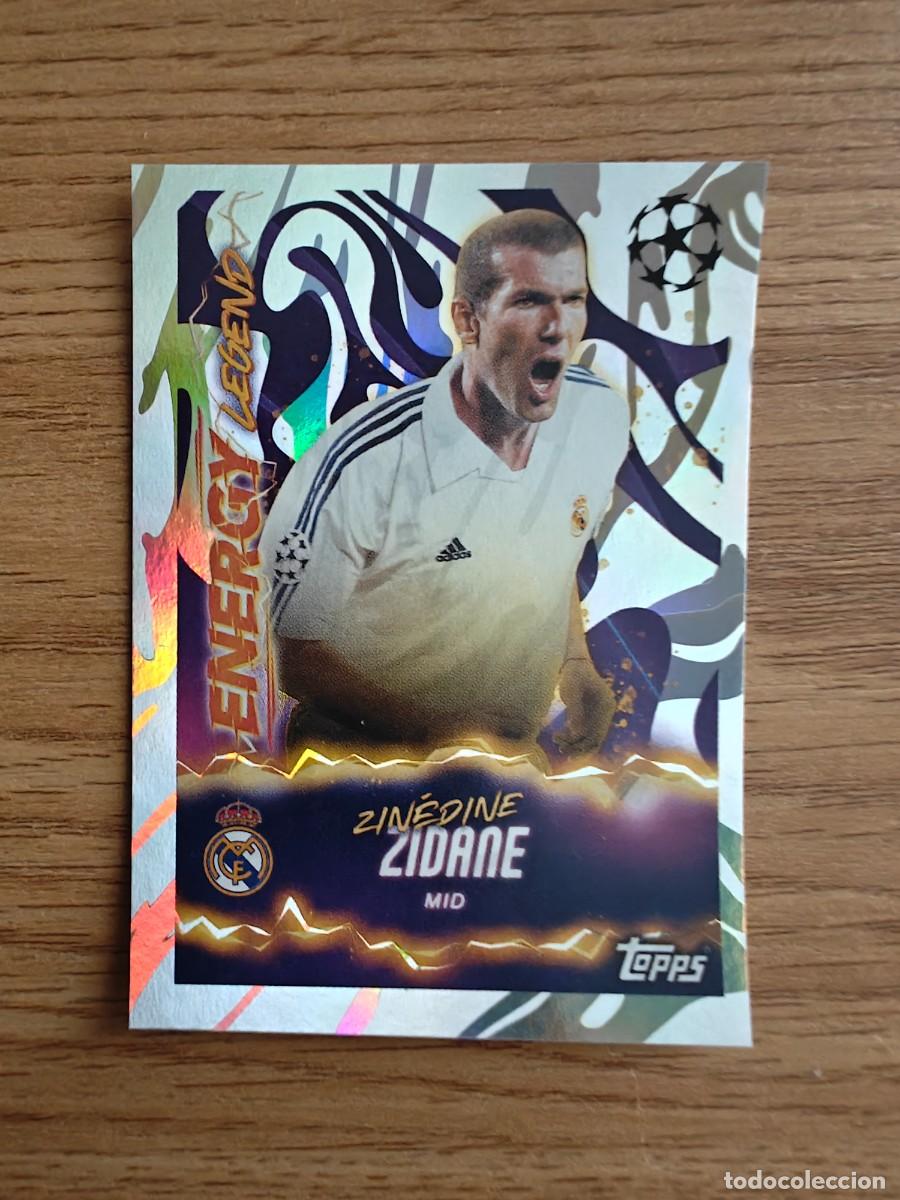 Cromos de f&uacute;tbol: Zinedine Zidane 567 Topps UEFA Champions League Sticker 25 26 Energy Legend Real Madrid CF 2025 2026