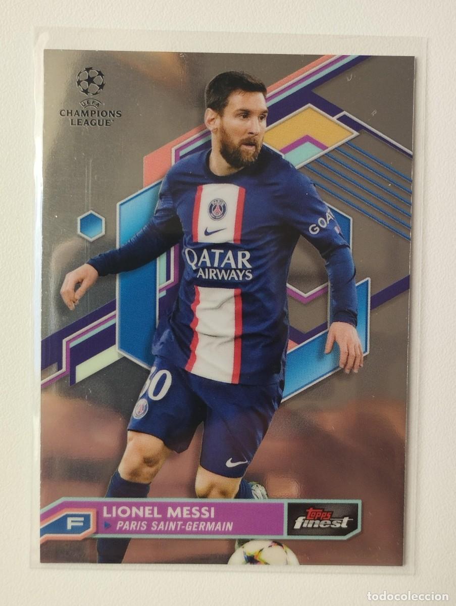 Cromos de f&uacute;tbol: CROMO CARD TOPPS FINEST 2023 LIONEL MESSI 30 PSG PARIS SAINT GERMAIN