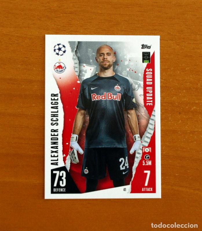 Cromos de f&uacute;tbol: Salzburg -N&ordm; 41 Alexander Schlager -Squad Update-Topps Match Attax Trading Card Game 2023-2024-23-24