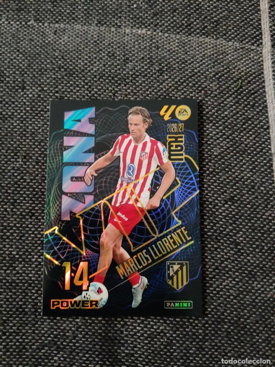 Cromos de f&uacute;tbol: 401P Marcos Llorente zona vip power Atletico de Madrid megacracks 2026-27