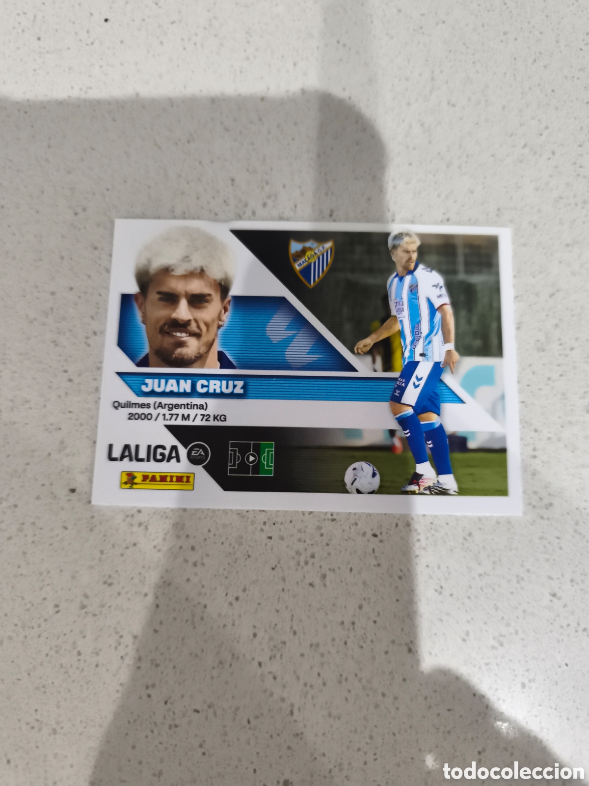 Cromos de f&uacute;tbol: CROMO N&Uacute;MERO 11 &Uacute;LTIMO FICHAJE JUAN CRUZ M&Aacute;LAGA. LIGA ESTE 26/27. PANINI. SEGUNDA EDICI&Oacute;N.