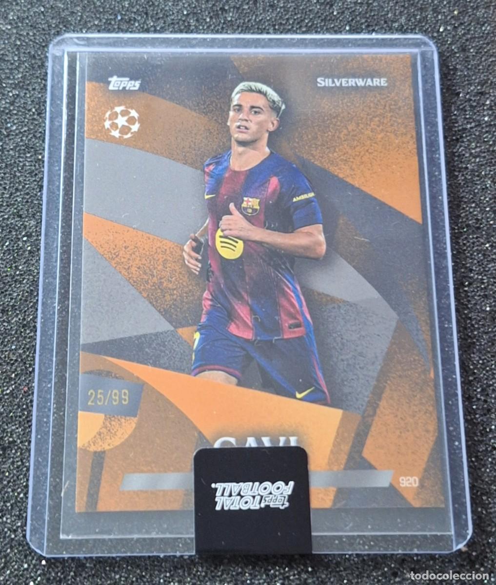 Cromos de f&uacute;tbol: Gavi Barcelona Topps Total Football 25/99 Silverware