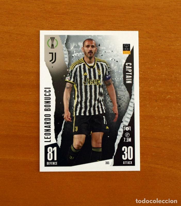 Cromos de f&uacute;tbol: Juventus -N&ordm; 365 Leonardo Bonucci -Captain-Topps Match Attax Trading Card Game 2023-2024-23-24