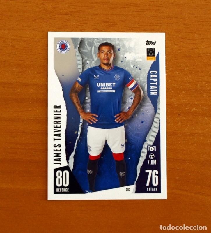 Fu&szlig;ball-Sticker: Rangers -N&ordm; 383 James Tavernier -Captain-Topps Match Attax Trading Card Game 2023-2024-23-24