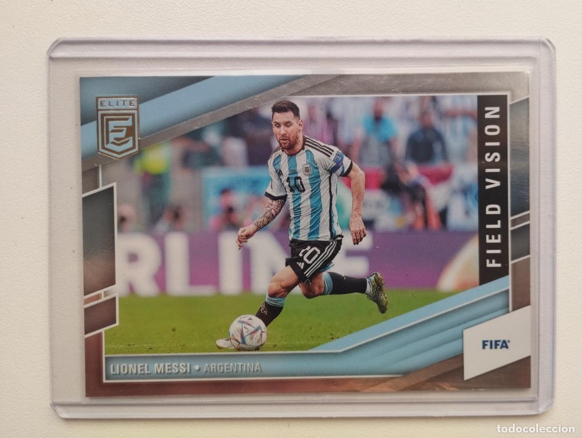 Fu&szlig;ball-Sticker: CROMO CARD PANINI DONRUSS ELITE #1 FIELD VISION LEO LIONEL MESSI ARGENTINA 2022 2023