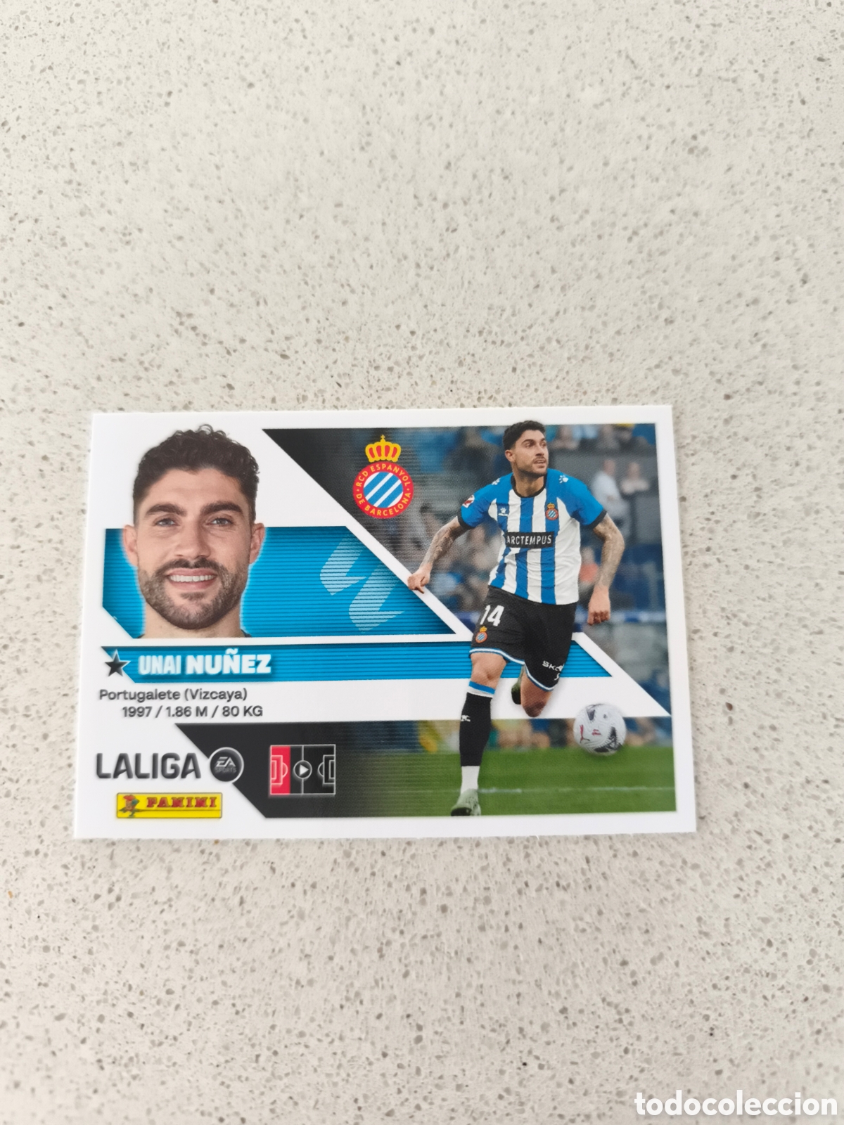 Cromos de f&uacute;tbol: CROMO N&Uacute;MERO 27 &Uacute;LTIMO FICHAJE N&Uacute;&Ntilde;EZ ESPANYOL. LIGA ESTE 26/27. PANINI. TERCERA EDICI&Oacute;N.