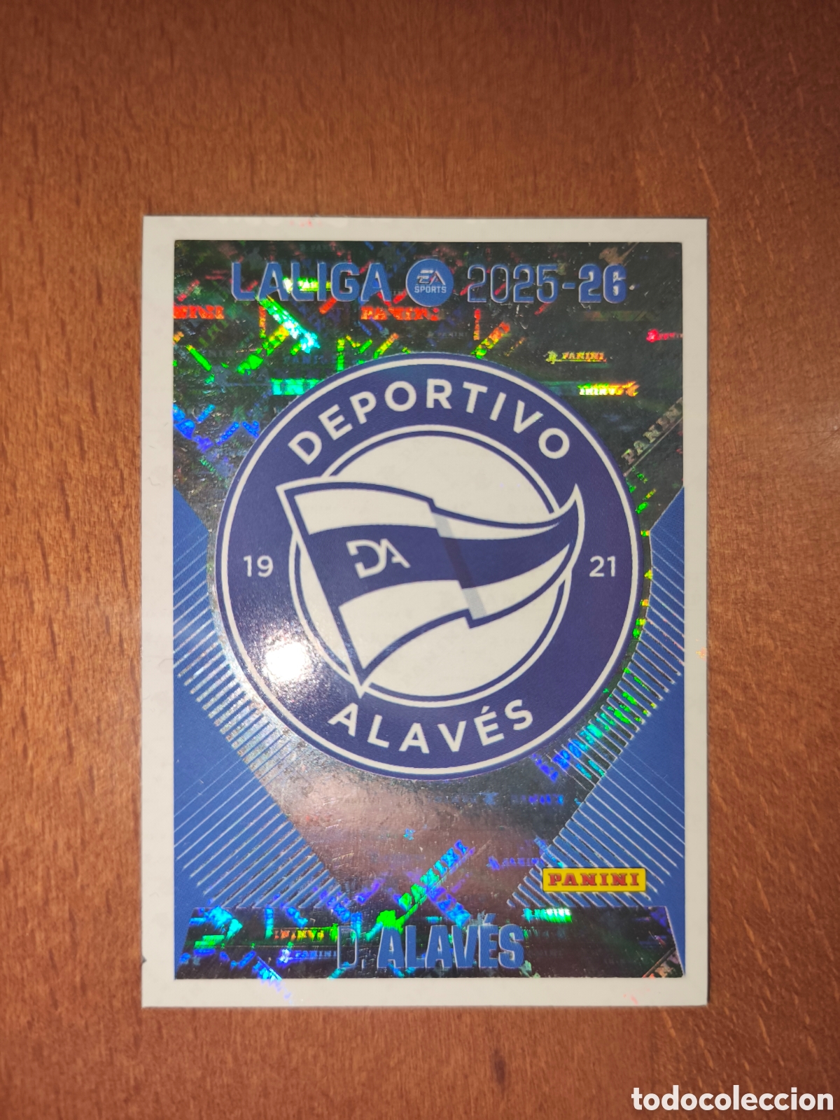 Cromos de f&uacute;tbol: Escudo Deportivo Alav&eacute;s n&deg;1 liga este 25/26