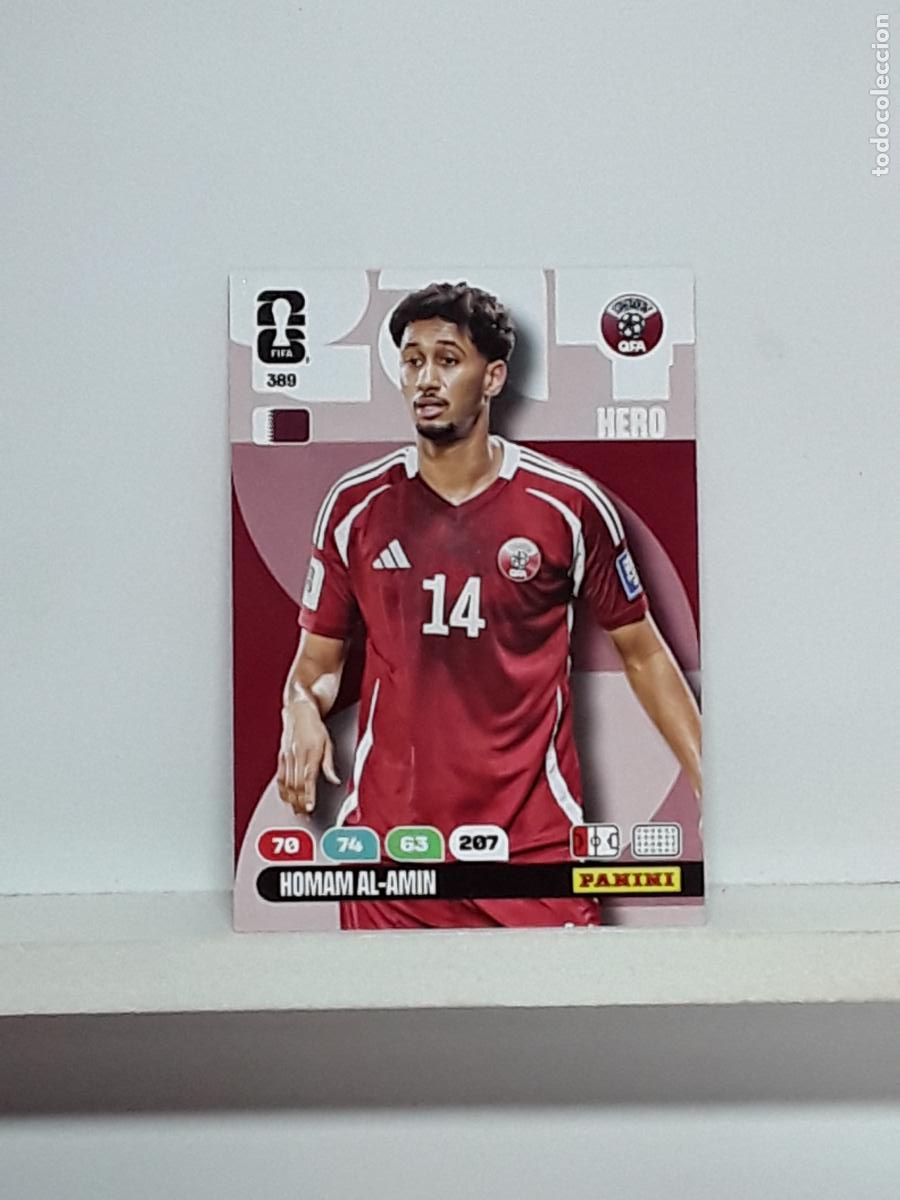 Cromos de f&uacute;tbol: ADRENALYN MUNDIAL 2026 WORLD CUP 26 ALBUM PANINI N 389 QATAR HOMAM AL-AMIN