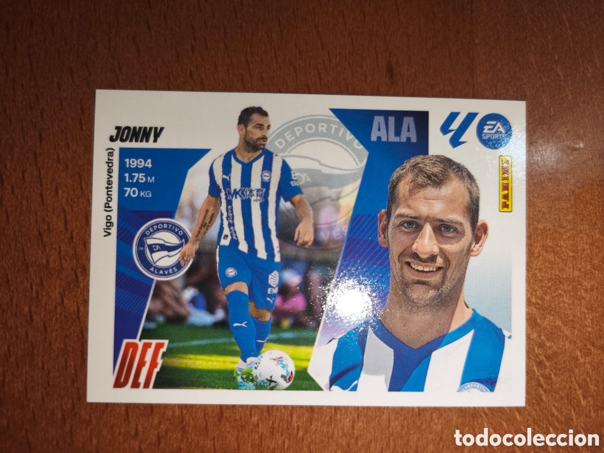 Cromos de f&uacute;tbol: Jonny coloca n&deg;10 Bis liga este 25/26