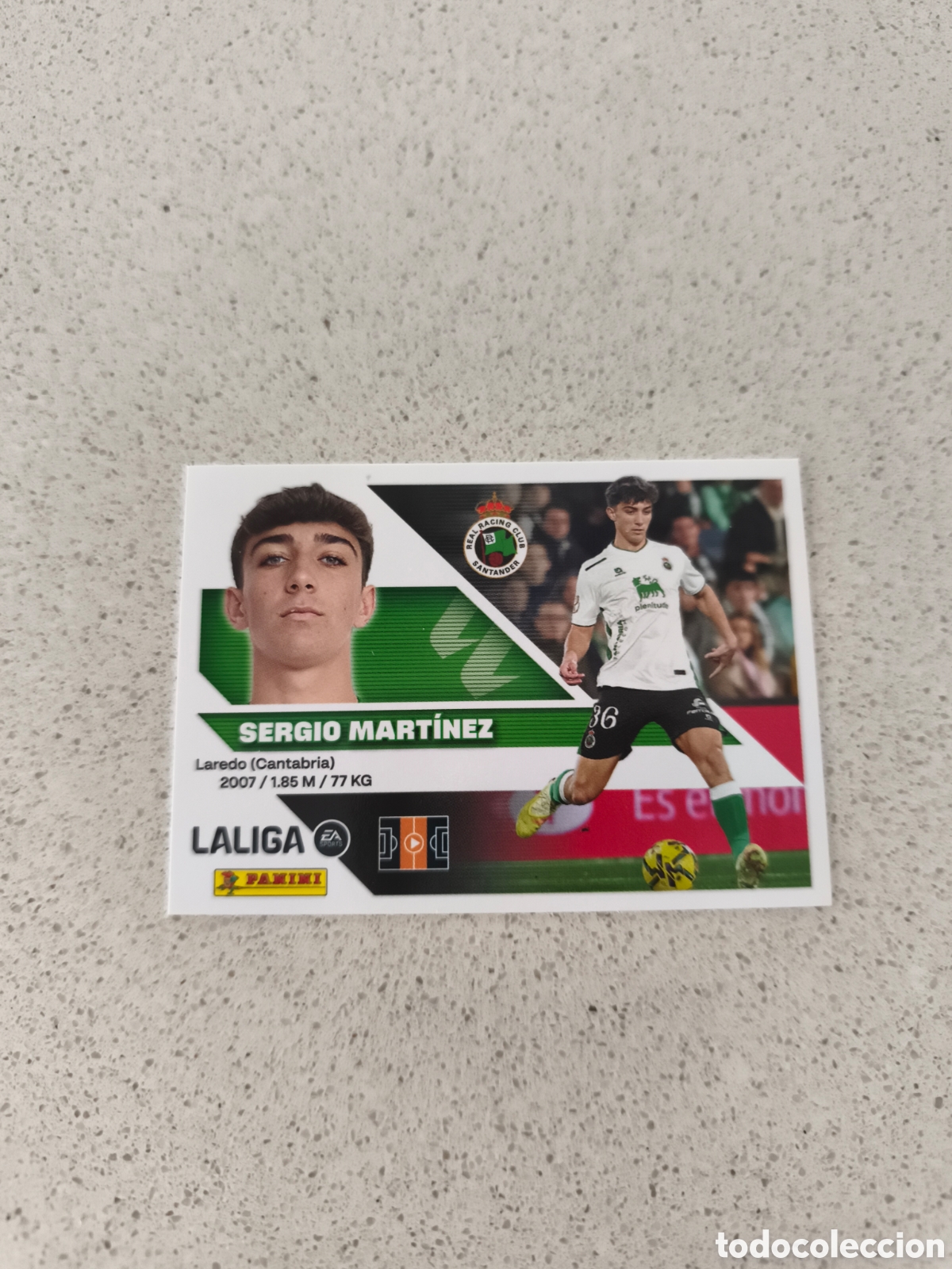 Cromos de f&uacute;tbol: CROMO N&Uacute;MERO 13 BIS COLOCA SERGIO MART&Iacute;NEZ RACING. LIGA ESTE 26/27. PANINI. TERCERA EDICI&Oacute;N.