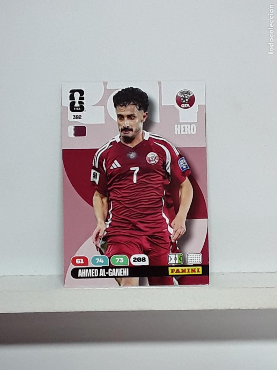 Cromos de f&uacute;tbol: ADRENALYN MUNDIAL 2026 WORLD CUP 26 ALBUM PANINI N 392 QATAR AHMED AL-GANEHI