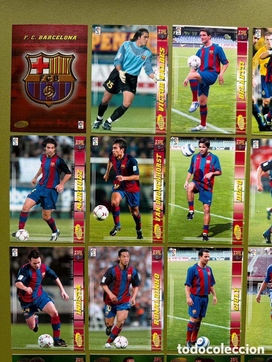 Cromos de f&uacute;tbol: Lote Megacracks 04/05 FC Barcelona