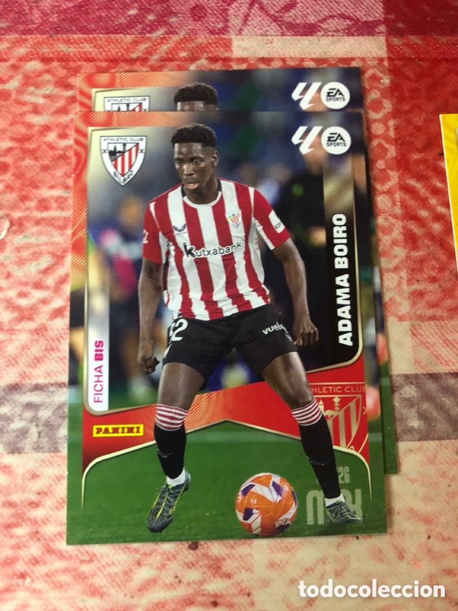 Cromos de f&uacute;tbol: 43 BIS Adama Boiro, Athletic Club de Bilbao, Nueva Ficha BIS, Panini Megacracks 2025 2026 25 26
