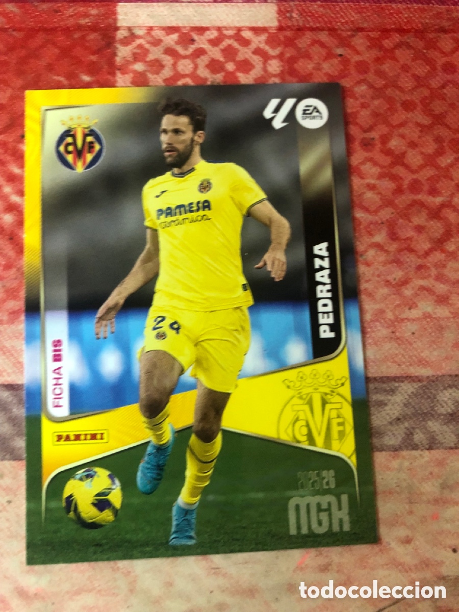 Cromos de f&uacute;tbol: Pedraza n&uacute;mero 368 Bis Del Villarreal megacracks 25-26 2025-2026