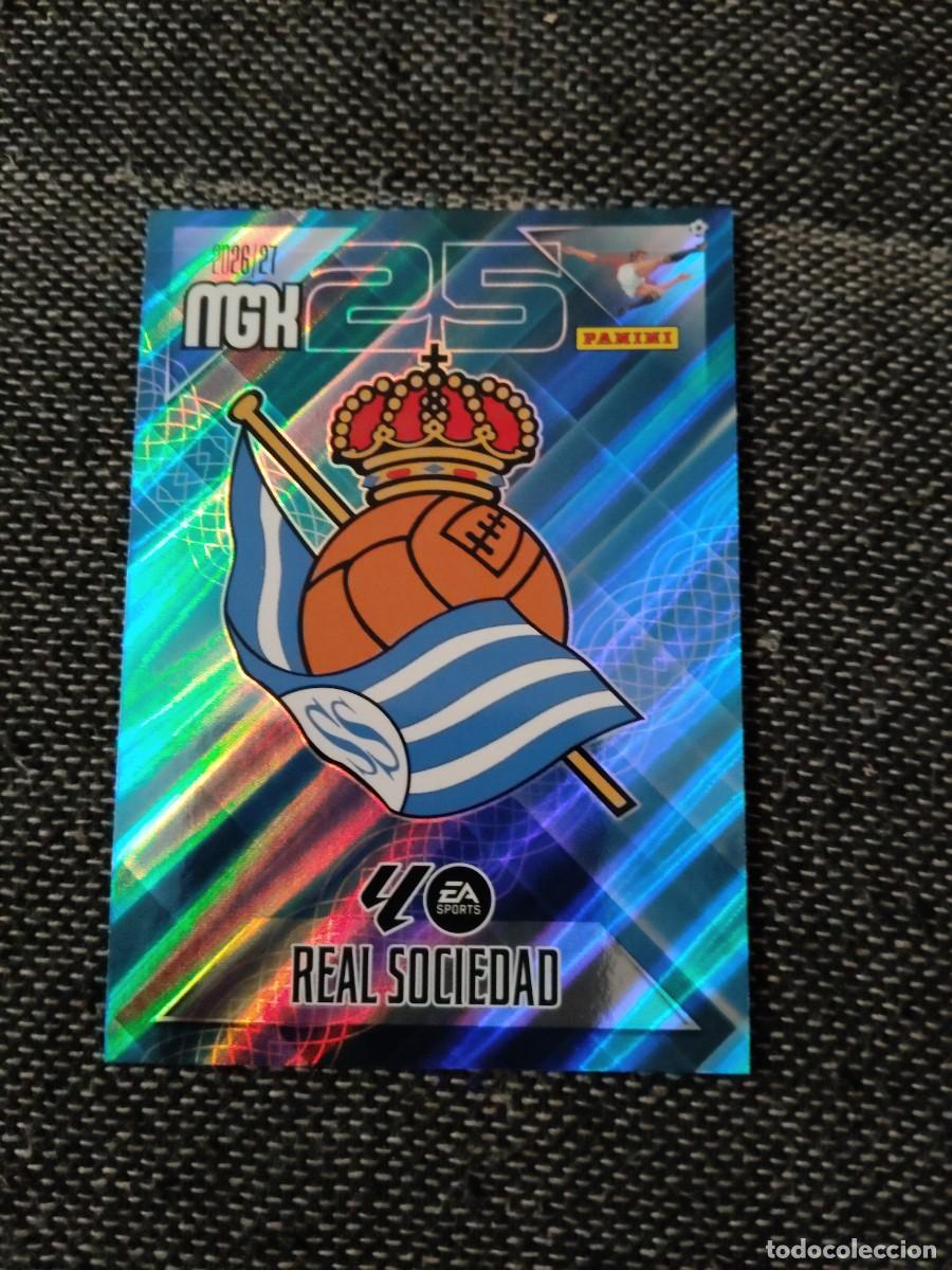 Cromos de f&uacute;tbol: 307 escudo real sociedad megacracks 2026-27