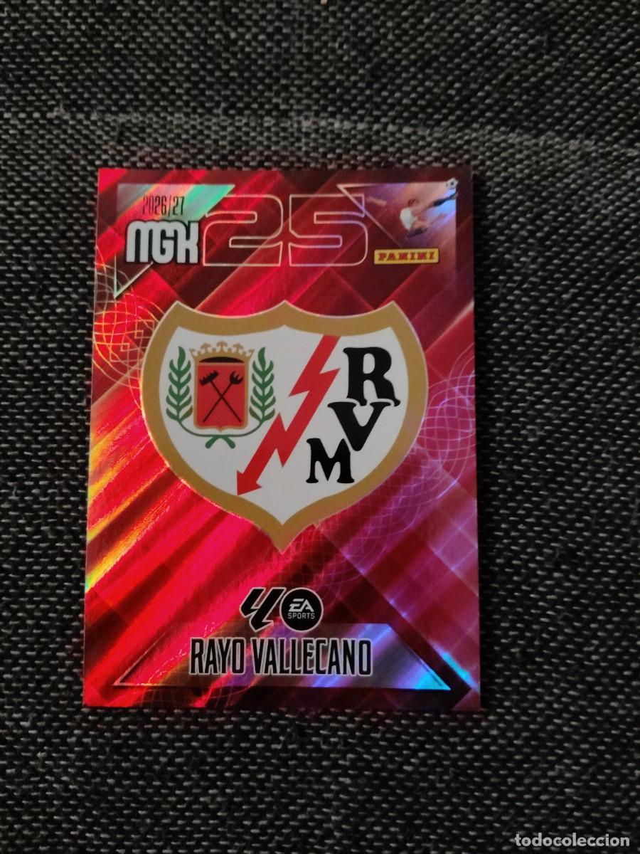 Cromos de f&uacute;tbol: 289 escudo rayo vallecano megacracks 2026-27