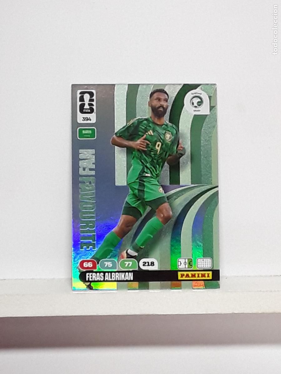 Cromos de f&uacute;tbol: ADRENALYN MUNDIAL 2026 WORLD CUP 26 ALBUM PANINI N 394 ARABIA SAUDI FERAS ALBRIKAN