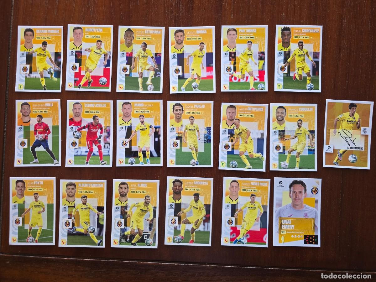 Cromos de f&uacute;tbol: Lote 19 Cromos Futbol Villareal.Liga 2020-2021.Este.Panini