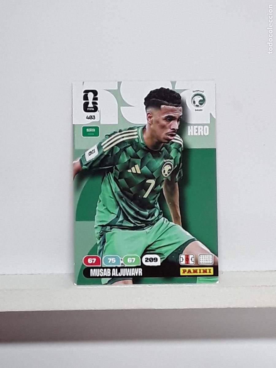 Cromos de f&uacute;tbol: ADRENALYN MUNDIAL 2026 WORLD CUP 26 ALBUM PANINI N 403 ARABIA SAUDI MUSAB ALJUWAYR