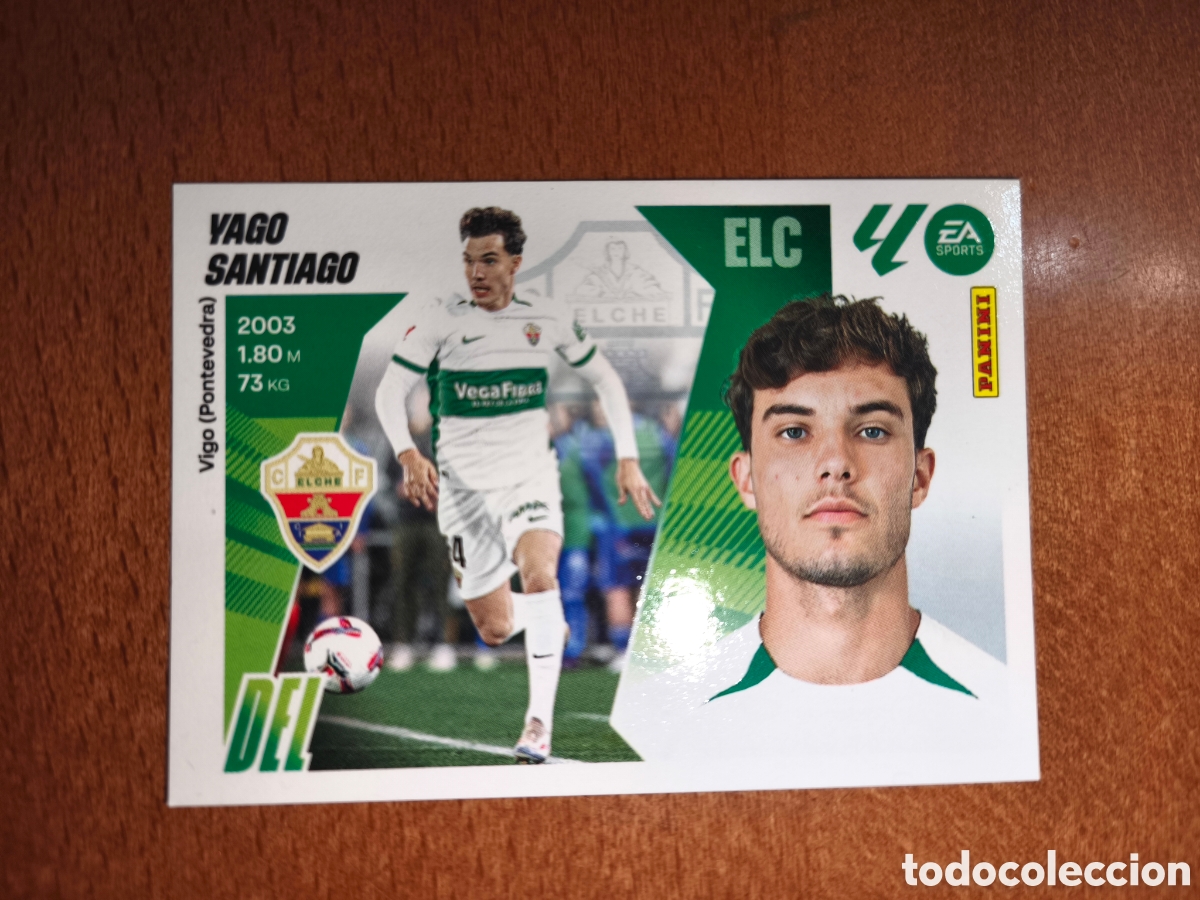 Cromos de f&uacute;tbol: Yago Santiago n&deg;16 liga este 25/26 Elche