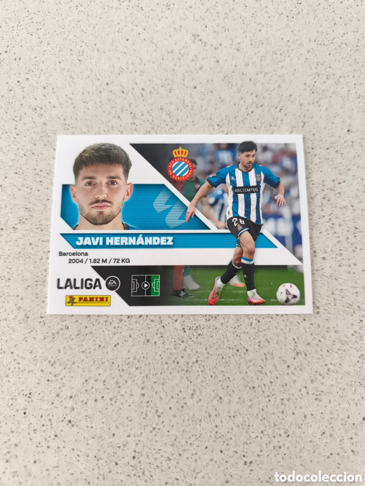 Cromos de f&uacute;tbol: CROMO N&Uacute;MERO 15 BIS COLOCA JAVI HERN&Aacute;NDEZ ESPANYOL. LIGA ESTE 26/27. PANINI. TERCERA EDICI&Oacute;N.