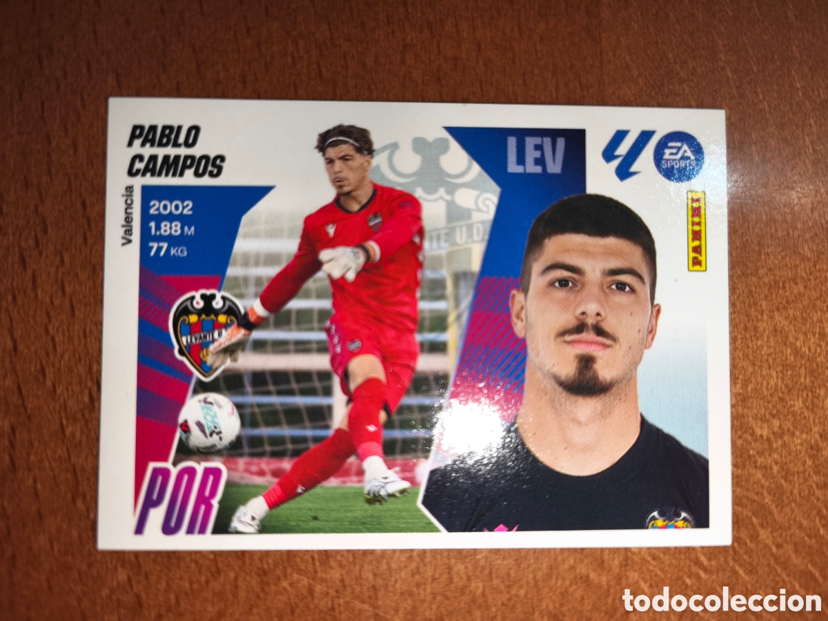 Cromos de f&uacute;tbol: Pablo Campos n&deg;3 liga este 25/26 Levante