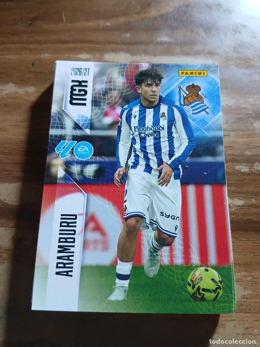 Cromos de f&uacute;tbol: CARD MEGACRACKS TEMPORADA 26/27: ARAMBURU (REAL SOCIEDAD), N&deg; 310