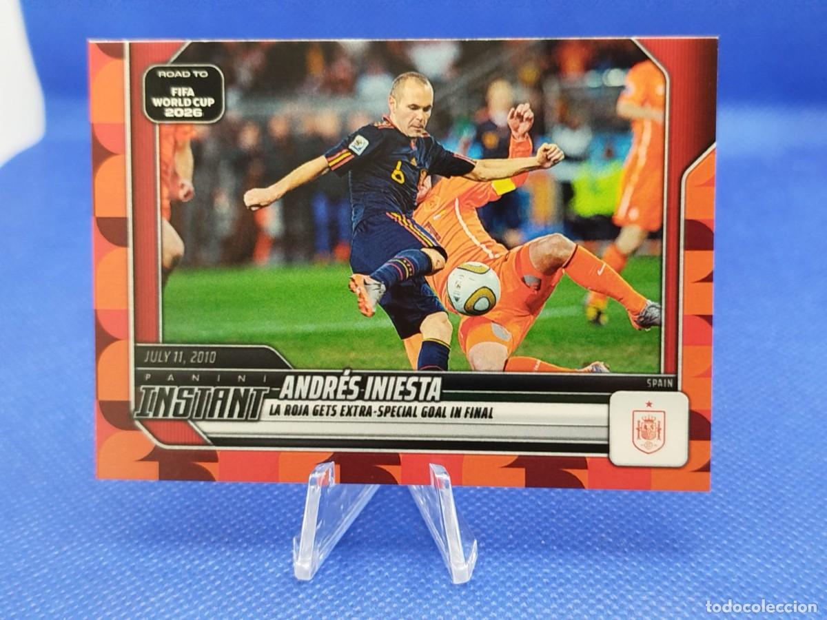 Cartes &agrave; collectionner de Football: 02/05 RED #38 ANDRES INIESTA ESPA&Ntilde;A 2026 PANINI INSTANT ROAD TO FIFA WORLD CUP 1/1483