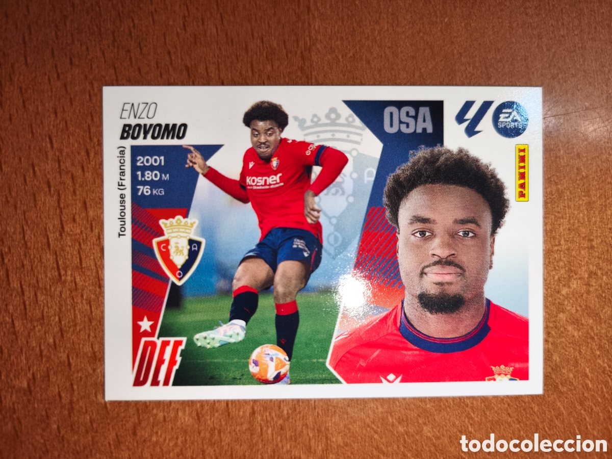 Cromos de f&uacute;tbol: Boyomo n&deg;7 liga este 25/26 Osasuna
