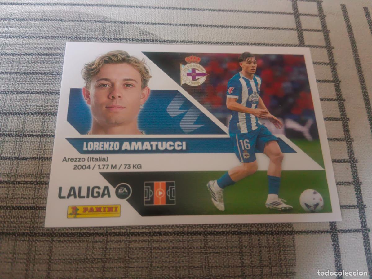 Cromos de f&uacute;tbol: TEMPORADA 2026 2027 26 27 3&ordf; TERCERA EDICION FICHAJE N&ordm; 22 LORENZO AMATUCCI DEPORTIVO DE LA CORU&Ntilde;A