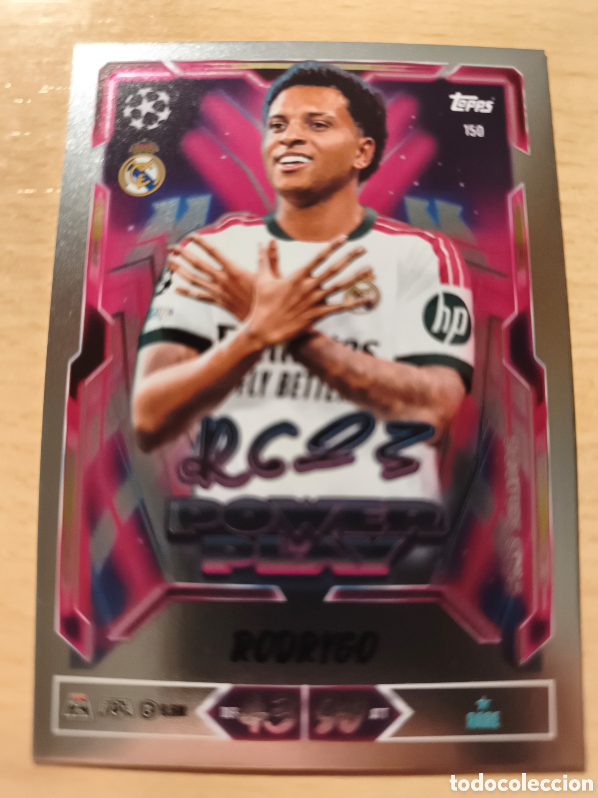 Cromos de f&uacute;tbol: 150 RODRYGO POWER PLAY REAL MADRID MATCH ATTAX 2026 2027 TOPPS 26 27