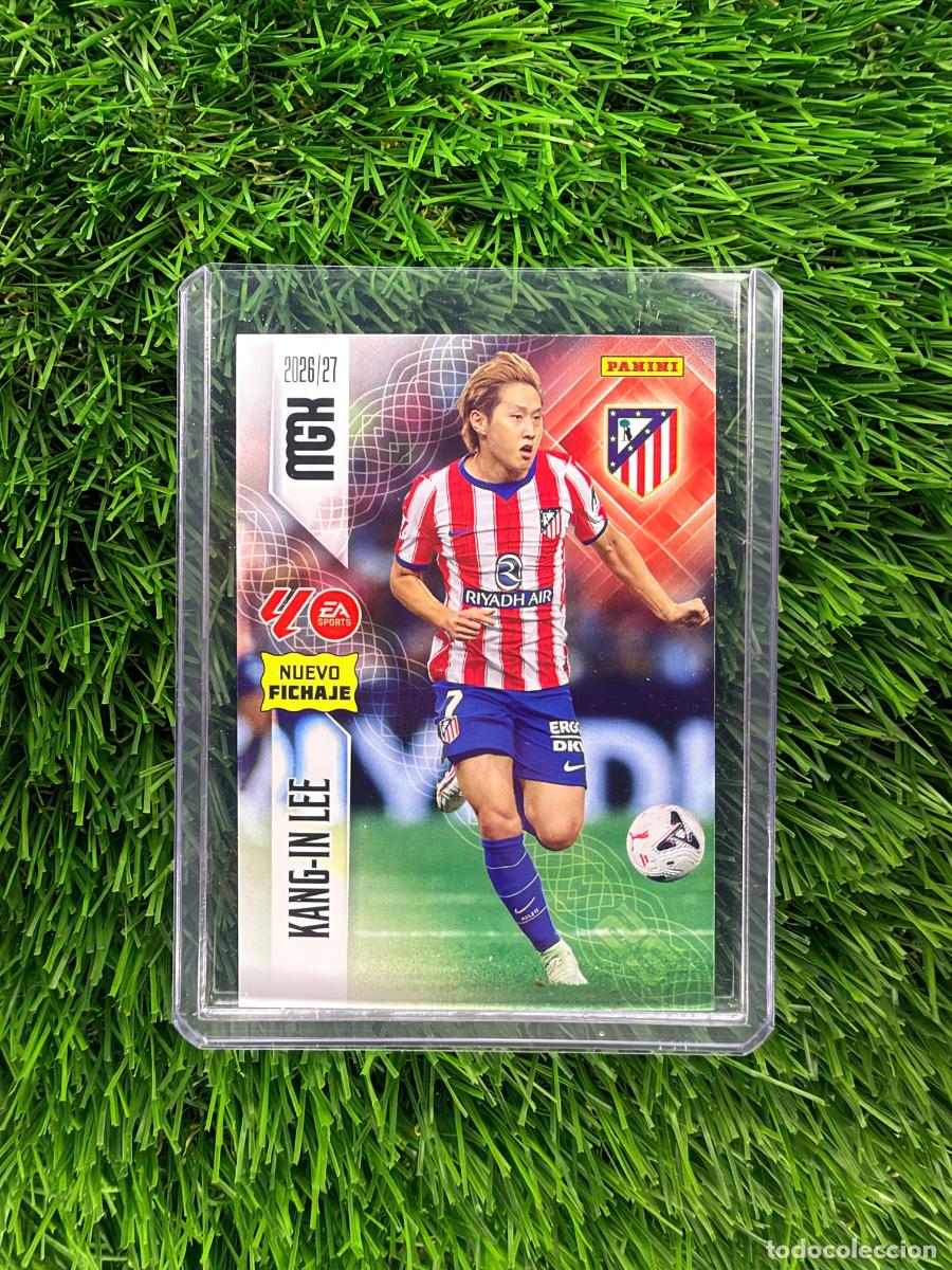 Cromos de f&uacute;tbol: N&ordm; 486 Kang-In Lee Nuevos Fichajes Atl&eacute;tico de Madrid Megacracks 26 27
