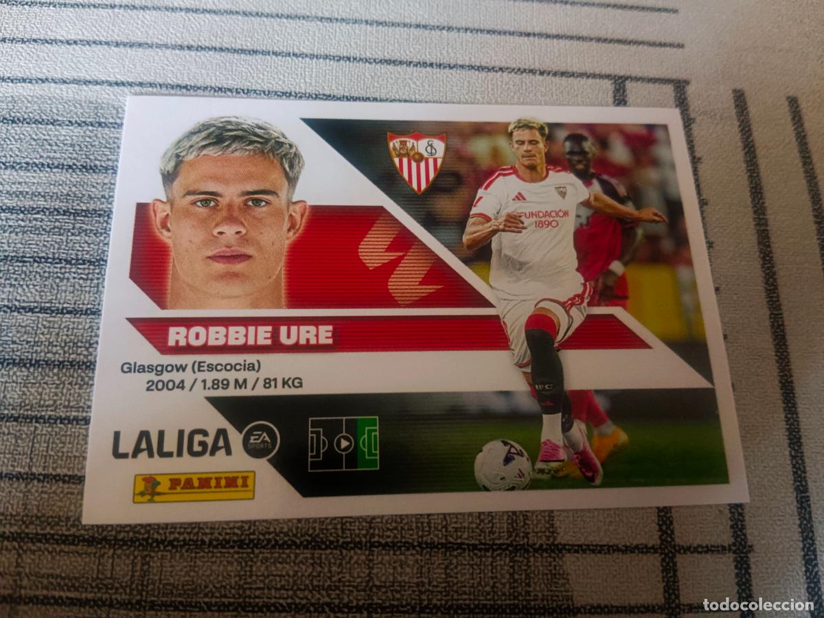 Cromos de f&uacute;tbol: TEMPORADA 2026 2027 26 27 3&ordf; TERCERA EDICION FICHAJE N&ordm; 25 ROBBIE URE SEVILLA