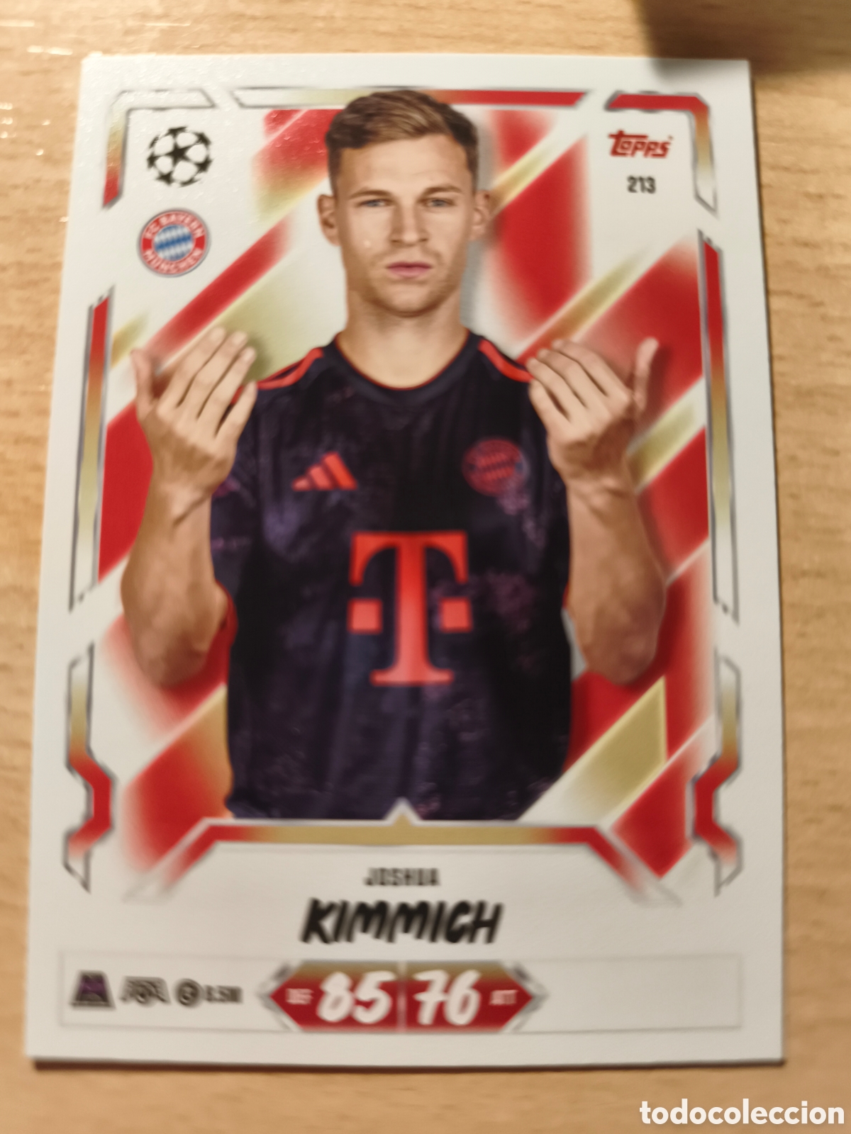 Football Stickers: 213 JOSHUA KIMMICH BAYERN MUNICH MATCH ATTAX 2026 2027 TOPPS 26 27