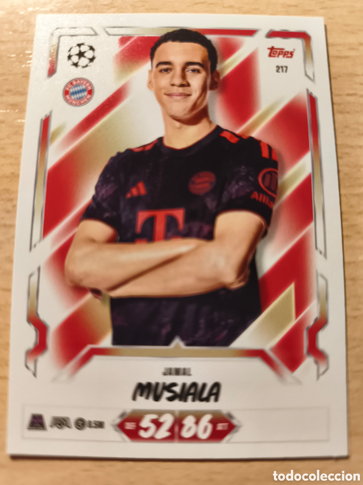 Football Stickers: 217 JAMAL MUSIALA BAYERN MUNICH MATCH ATTAX 2026 2027 TOPPS 26 27