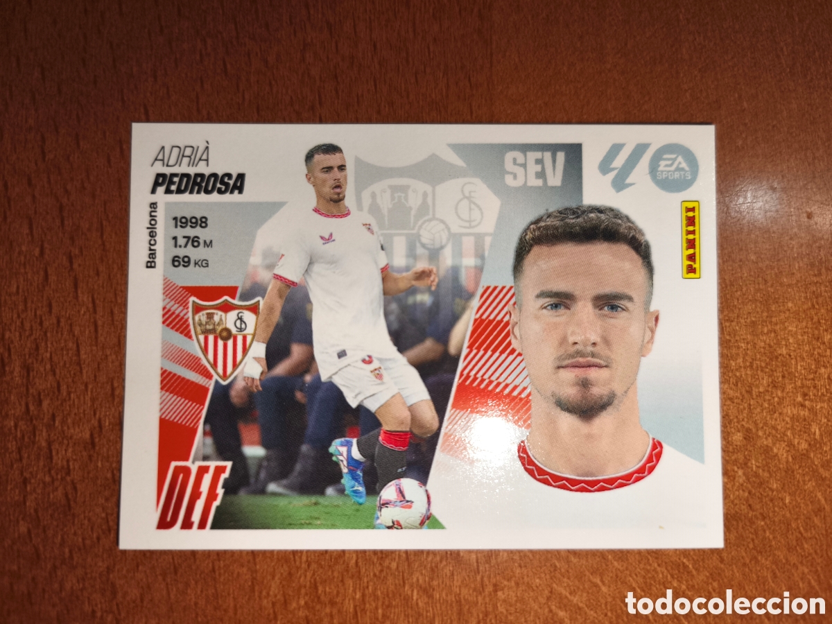 Football Stickers: Pedrosa n&deg;10 liga este 25/26 Sevilla