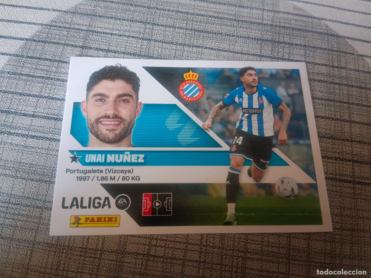 Football Stickers: TEMPORADA 2026 2027 26 27 3&ordf; TERCERA EDICION FICHAJE N&ordm; 27 UNAI NU&Ntilde;EZ ESPA&Ntilde;OL
