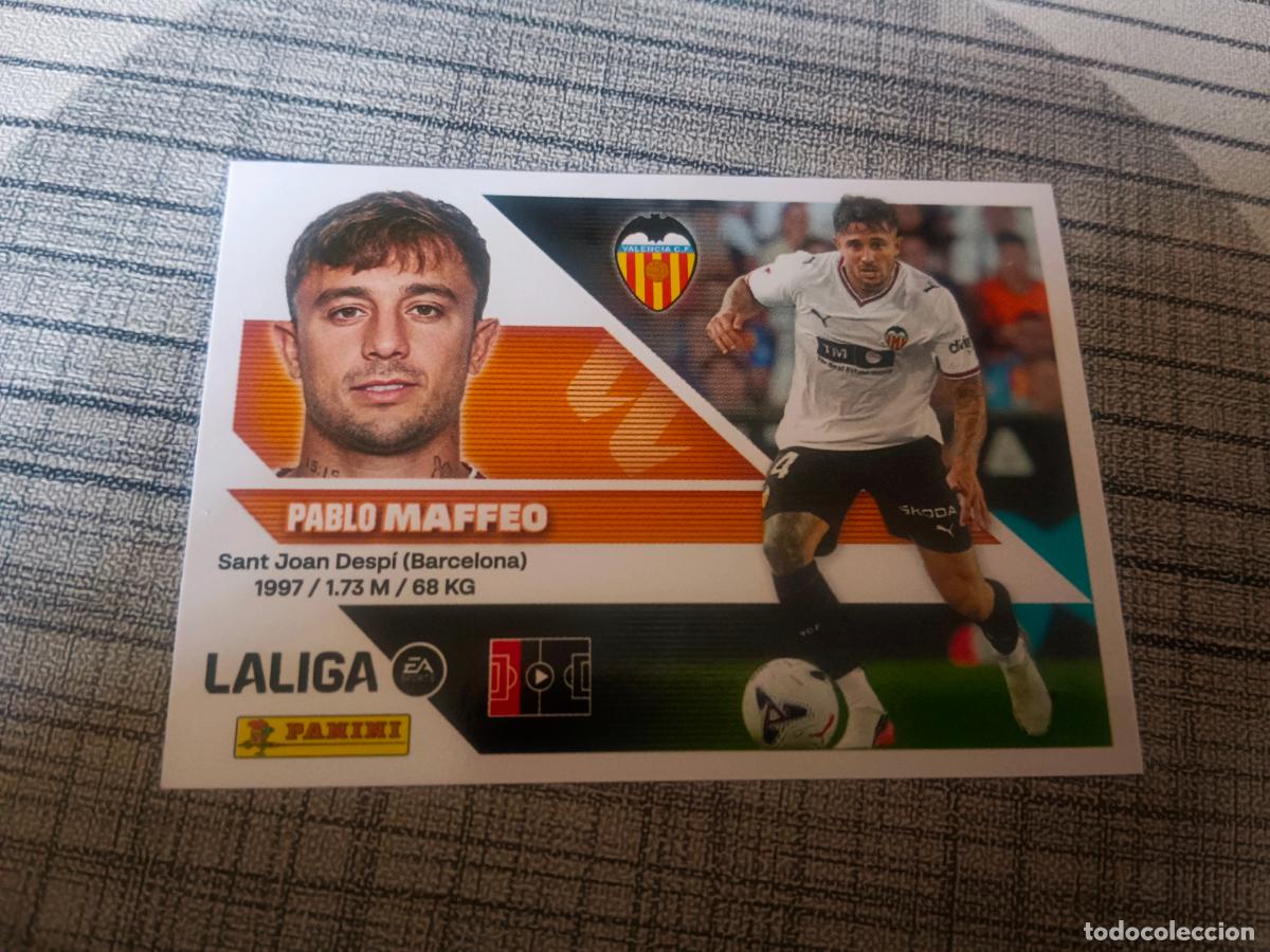 Fu&szlig;ball-Sticker: TEMPORADA 2026 2027 26 27 3&ordf; TERCERA EDICION FICHAJE N&ordm; 28 PABLO MAFFEO VALENCIA