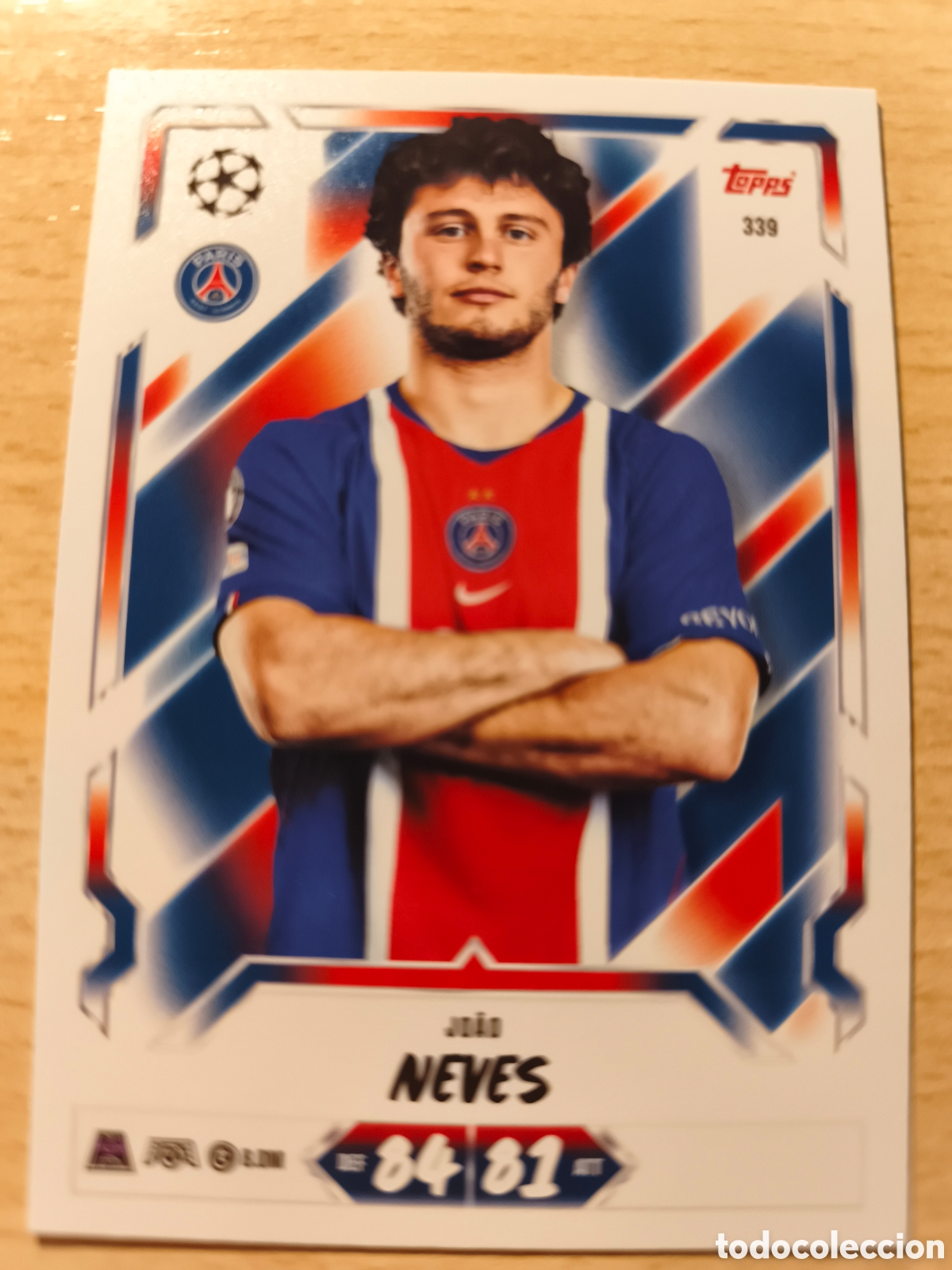 Fu&szlig;ball-Sticker: 339 JOAO NEVES PARIS SAINT GERMAIN PSG MATCH ATTAX 2026 2027 TOPPS 26 27