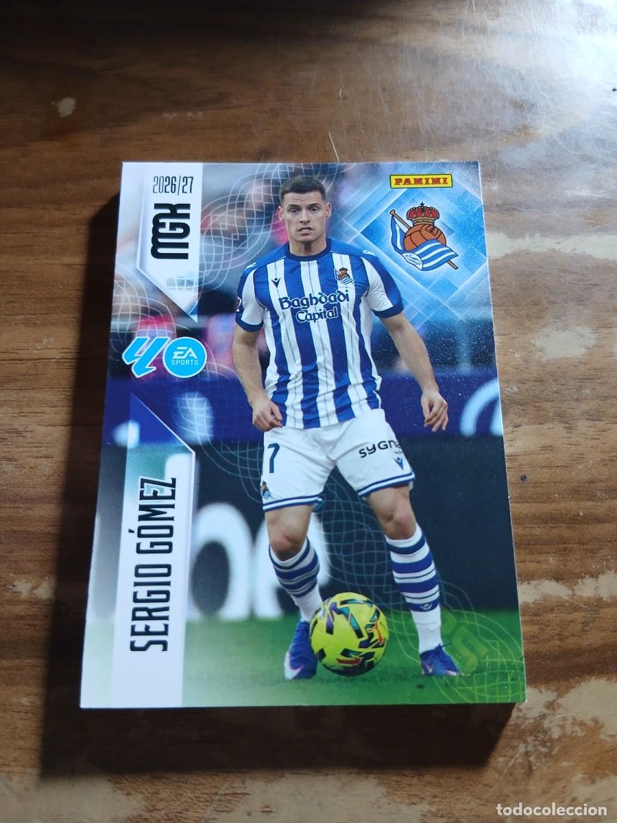 Cromos de f&uacute;tbol: CARD MEGACRACKS TEMPORADA 26/27: SERGIO G&Oacute;MEZ (REAL SOCIEDAD), N&deg; 313