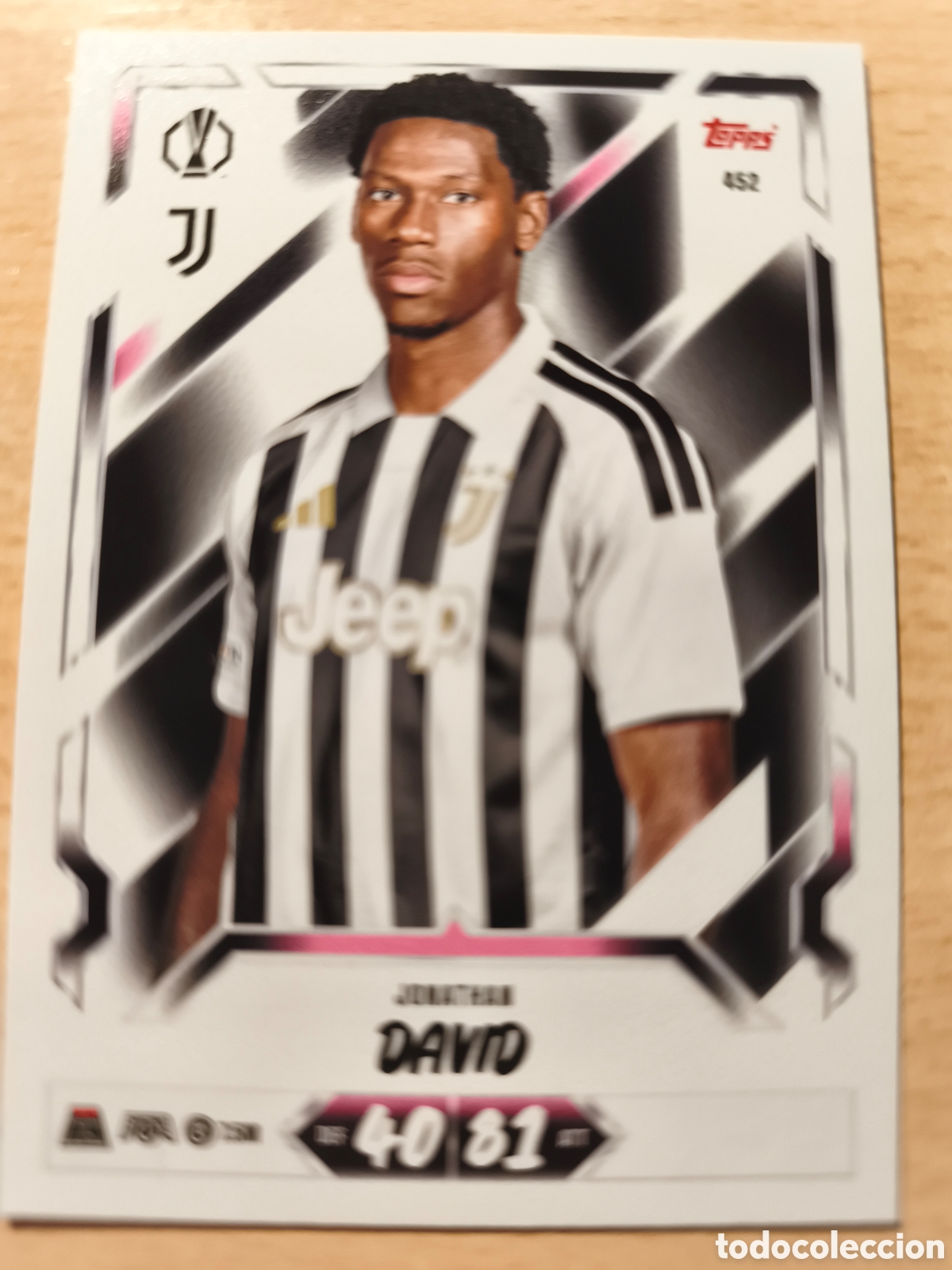 Cromos de f&uacute;tbol: 452 JONATHAN DAVID JUVENTUS MATCH ATTAX 2026 2027 TOPPS 26 27